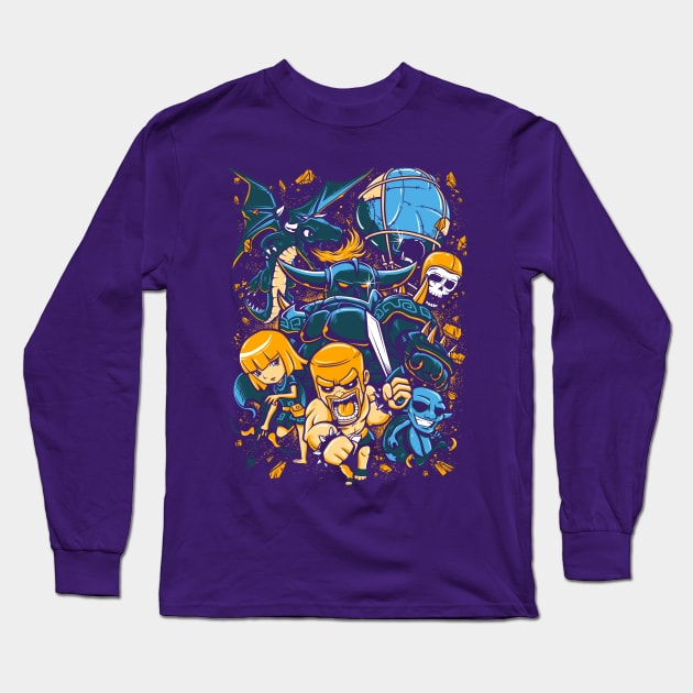 Clash Warriors 01 Long Sleeve T-Shirt by KawaiiDread